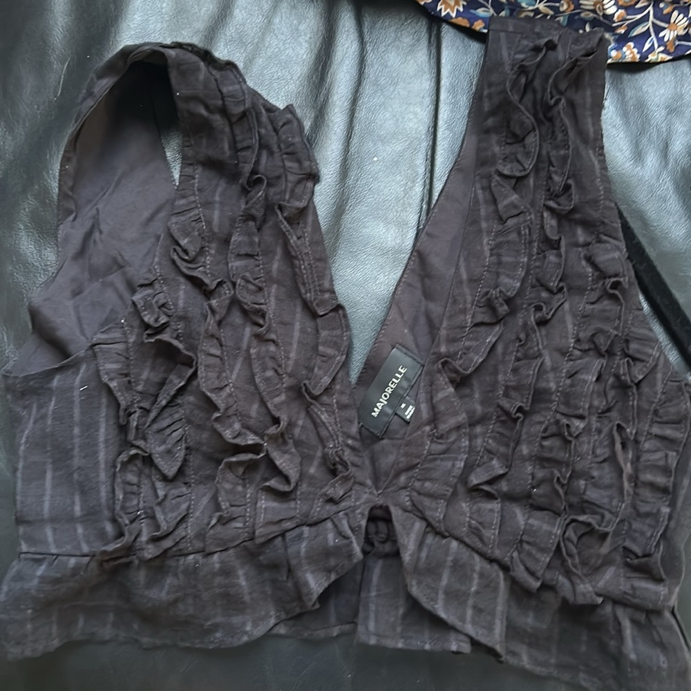 MAJORELLE Black Ruffled Bra Intimates - Picture 9 of 9